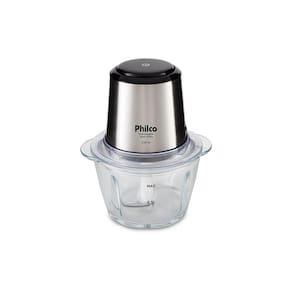 Processador de Alimentos Philco Inox Glass PPS01I 350W Inox