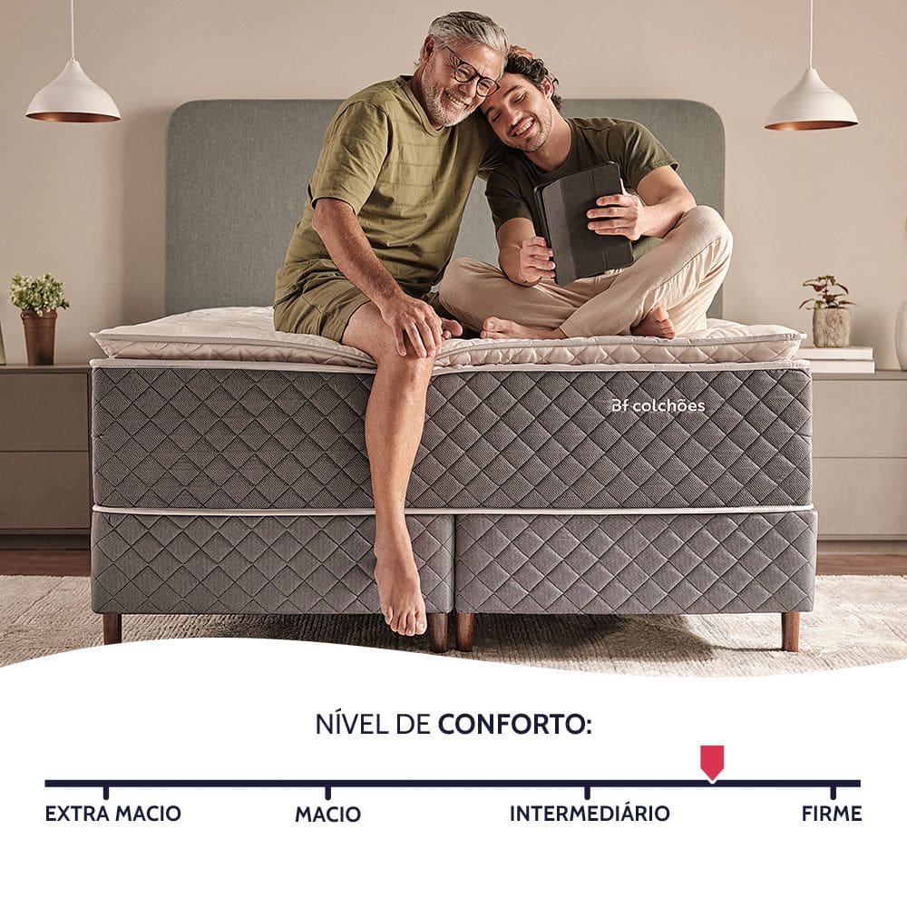 BON　30 Confira o Conjunto Box Queen Espuma D33 Max Saúde Premium - reconflex