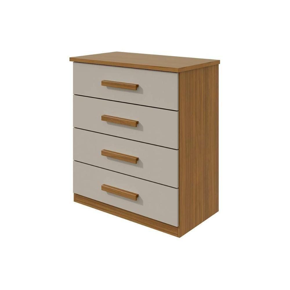 Cômoda Casal Baião C/ 4 Gav Branco - Lopas