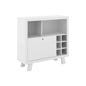 Adega De Sala Jantar Ad5002 Bar P- 6 Garrafas Branco - Tecno Mobili