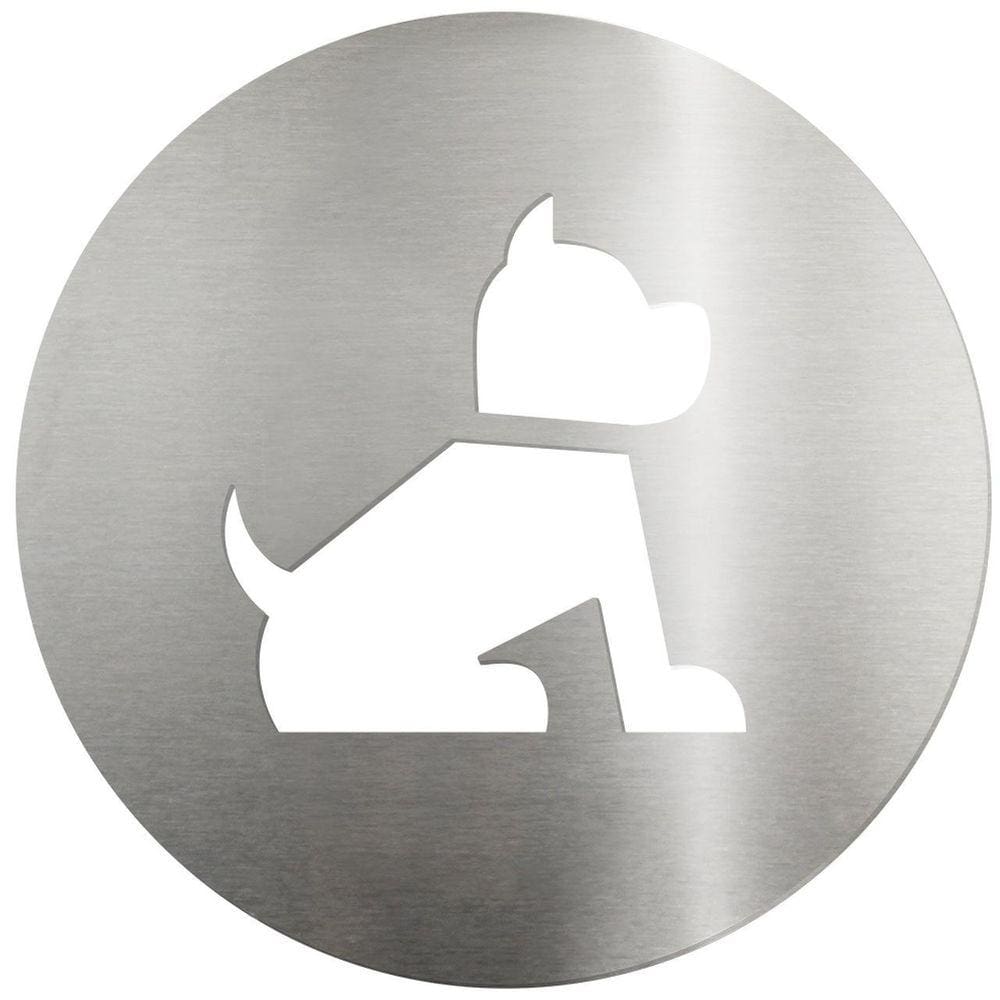 Biotag Placa de Sinalização para Pet Friendly - Aço Inox