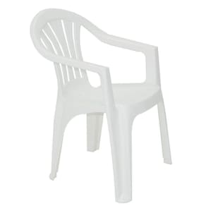 Cadeira Tramontina Bertioga Basic Com Braços Em Polipropileno Branco Tramontina