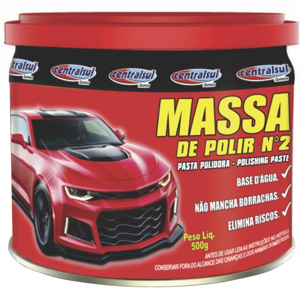 Massa de Polir N 2 Base D`Água 500g Centralsul 000068