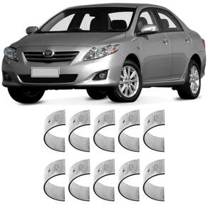 Bronzina Casquilho Mancal 0.50 Toyota Corolla 1.6 1.8 2002 a 2013 Metal Leve BC746
