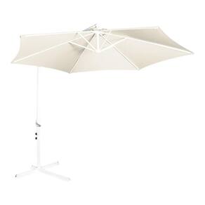 Ombrelone Guarda Sol Malibu 3,0m para Praia Jardins com Base Manivela Bege Mor