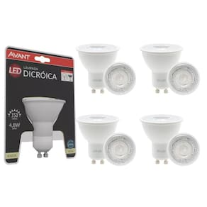 Lâmpada Led Avant Dicroica MR16 4,8W 4000K GU10 Bivolt 5 Un