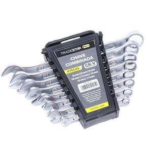 Chave Combinada 6-17mm Cromo Vanádio - 8 Peças