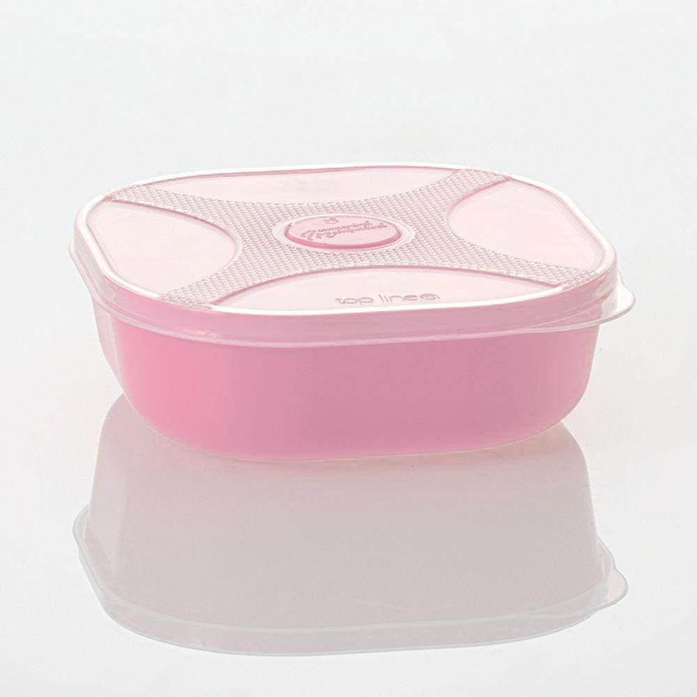 Organizador Multiuso Quadrado 740ML 766-2 Rosa -Top Line