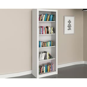 Estante Livreiro De Escritório Me4104 C/ 4 Prateleiras Branco - Tecno Mobili