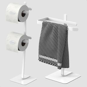 Porta Papel Higiênico e Toalha Lavabo Oslo.D Branco