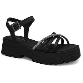 Sandalia Feminina Ramarim Tratorada Tiras Brilhos 2338205