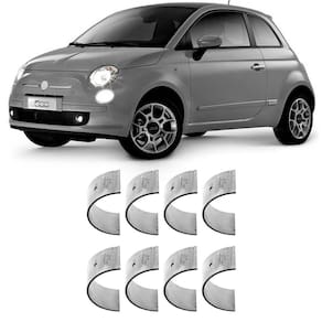 Bronzina Casquilho Biela 0.50 Fiat 500 Doblo Fiorino 2001 a 2021 Metal Leve SBB345