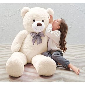 Brinquedo de pelúcia gigante - 119 cm, branco