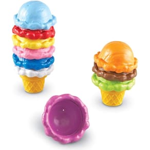 Smart Snacks Rainbow Color Cones, Color ID, Fine Motor Toy, para maiores de 2 anos, multicoloridos, 5x6 cm