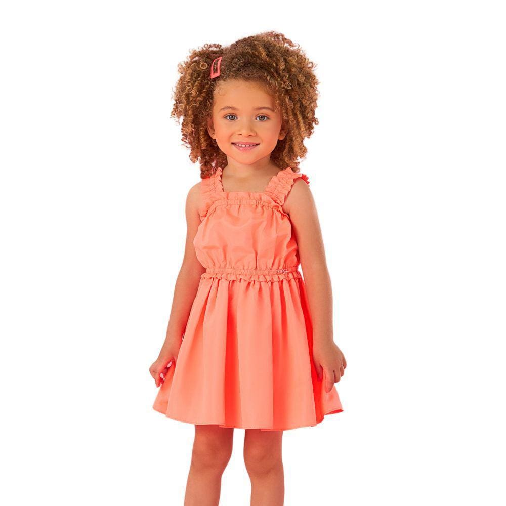 Vestido Handmade Laranja Verão Mon Sucre 112