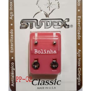 Brinco Studex Classic 2Mm Bolinha Pequena Prata
