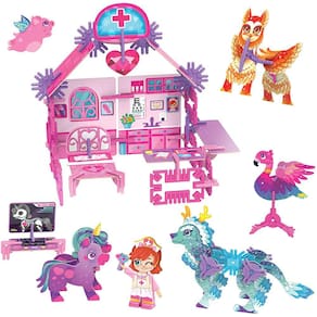Conjunto hospitalar Pinxies Magical Creatures, brinquedo STEM - maiores de 6 anos