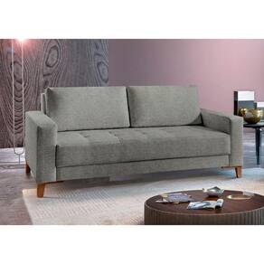 Sofá Fixo Orion 3 Lugares Luxo 200cm Castellar Móbile Cinza