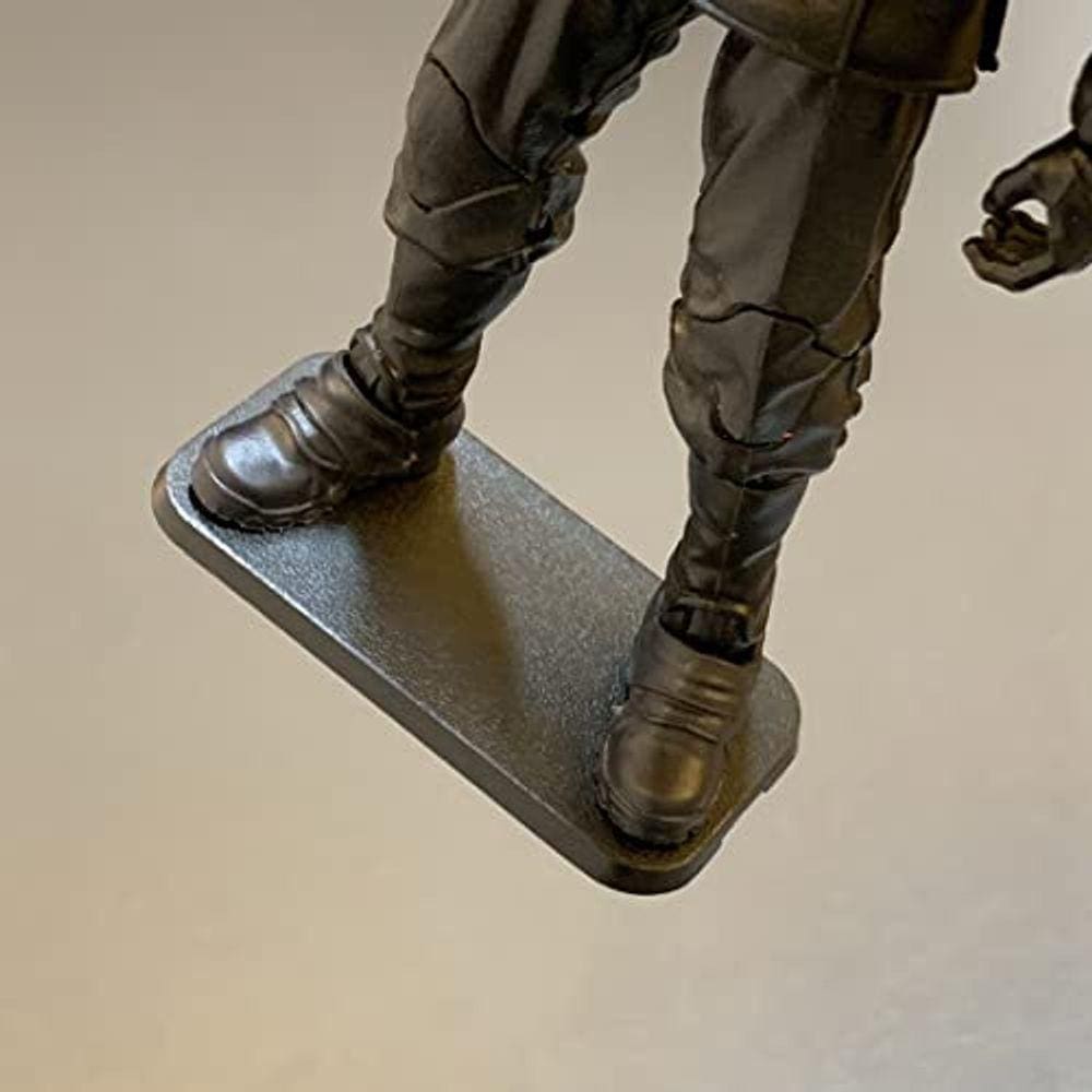 Bases pretas de plástico de 32 mm para bonecos de ação de 6” - 50 unidades