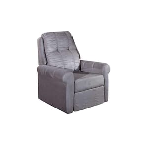 Poltrona De Amamentação Sala Reclinável Mh1216 Slim Two Way Suede Cinza - Herval