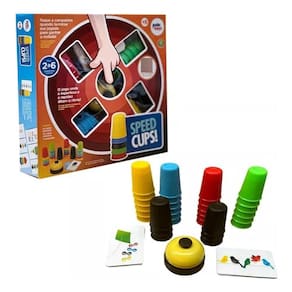 Jogo Speed Cups Infantil Copinhos Coloridos Pedagógico
