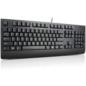 Teclado Lenovo, Pro II, USB, com fio, selado de fábrica, varejo, EUA, preto