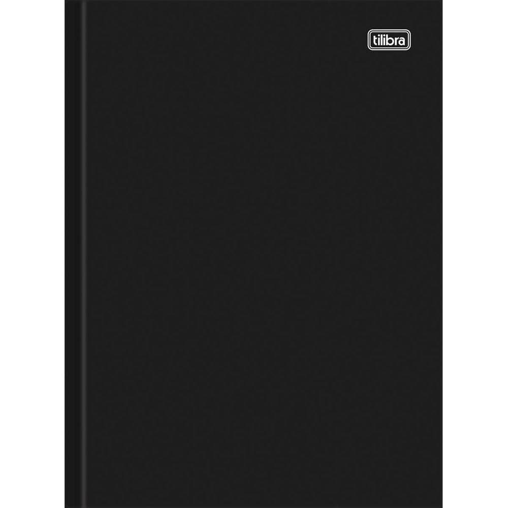 Caderno Brochura Grande Capa Dura Universitário Pepper Preto 50 Folhas Numeradas Tilibra