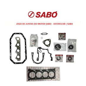 Jogo Junta Motor Sabó Vw Saveiro EA111 Vht 1.6 8V Completo 2009 A 2013