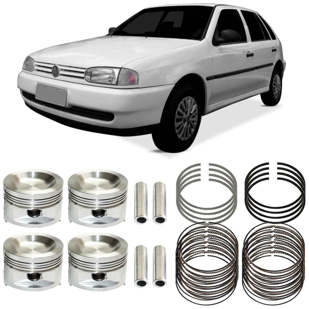 Kit Pistão Anéis 0.50 Gol 1.8 85 a 97 Gasolina Metal Leve