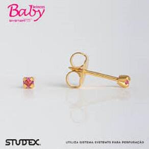 Brinco Studex System 75 Baby Tiffany Rosa 2Mm - Cod 132