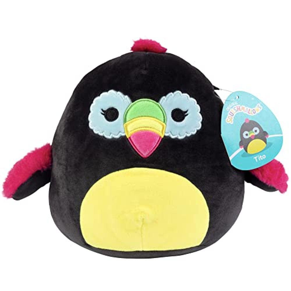 Pelúcia fofa de tucano — Brinquedo macio de pelúcia para pássaros — Ótimo presente (20 cm)