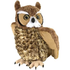 Pelúcia Great Horned Owl, bicho de pelúcia, brinquedo, presentes para crianças, abraços de 30 cm, número do modelo: 12310