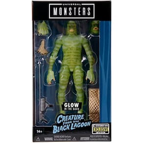 Boneco de ação Creature from The Black Lagoon que brilha no escuro - EE Exclusive