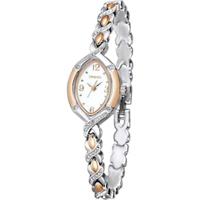 Relógio de pulso feminino de quartzo, diamante, com mostrador oval, impermeável