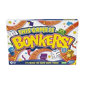 Jogo de tabuleiro Bonkers, Fresh Update, Wacky and Fun para crianças maiores de 8 anos