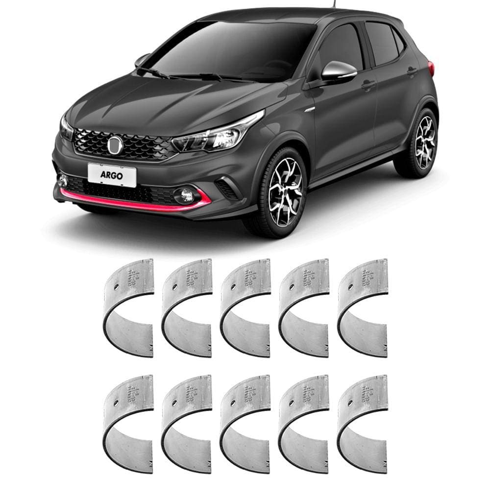 Bronzina Casquilho Mancal STD Argo Bravo Cronos 1.8 16V 2010 a 2021 Metal Leve BC745