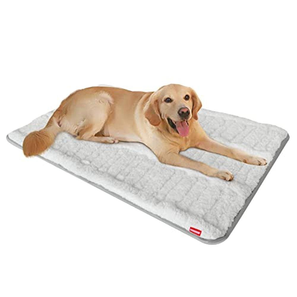 Tapete Crate, cama para cães, pelúcia, lavável, antiderrapante, 122 cm x 76 cm