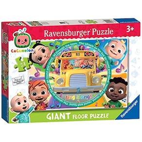 Quebra-cabeça Cocomelon Giant Floor - Brinquedo educativo, 24 peças, para maiores de 3 anos