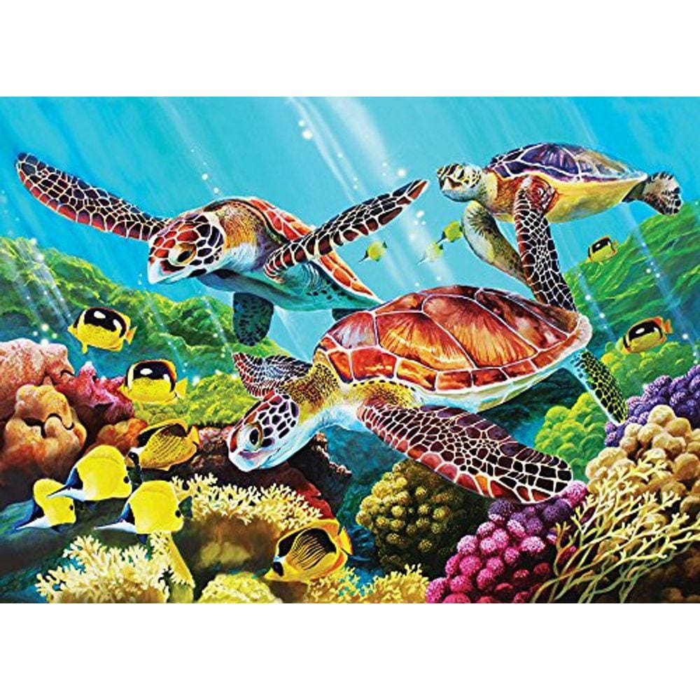 Quebra-cabeça Cobble Hill - Molokini Current - Peças pequenas, médias e grandes (350 unidades)
