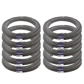 Kit 10 Arame Recozido Liso 1 Kg BWG 18 1,24MM Rolo Tradestar