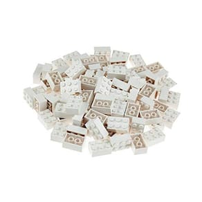 Kit inicial de construção clássico - 2x3, branco, 96 peças