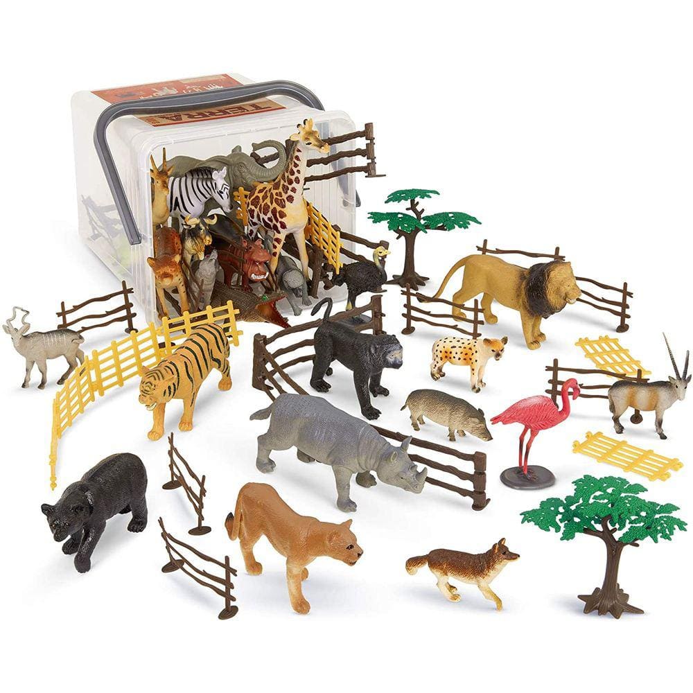 Jungle World Animals 60 unidades para crianças de 3 anos ou mais