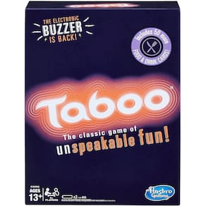 Jogo de tabuleiro Taboo Party com campainha, maiores de 13 anos