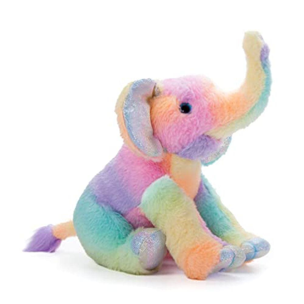Pelúcia de elefante, animais do zoológico Ombrez, arco-íris, 30cm