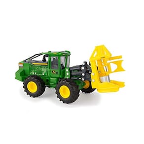 Réplica JD 1:50 Scale 843L-II Wheel Feller Buncher - Prestige, verde