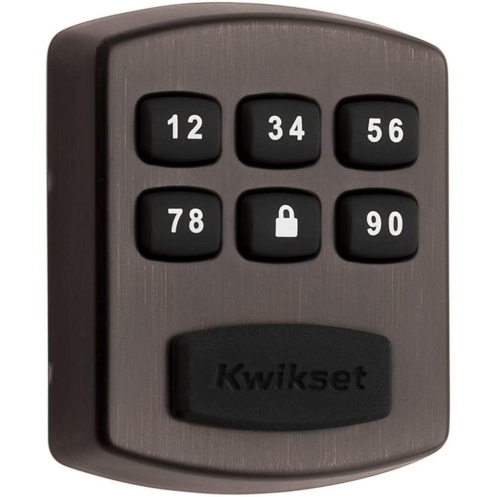 Fechadura de entrada sem chave Kwikset 905, bronze veneziano