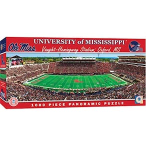 Coleção NCAA Panoramics 1000 Puzzles, quebra-cabeça Mississippi, 1000 peças
