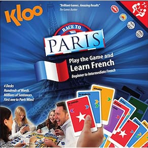 Jogo de tabuleiro de corrida francês da KLOO - 4 decks - Diversão premiada - do iniciante ao intermediário