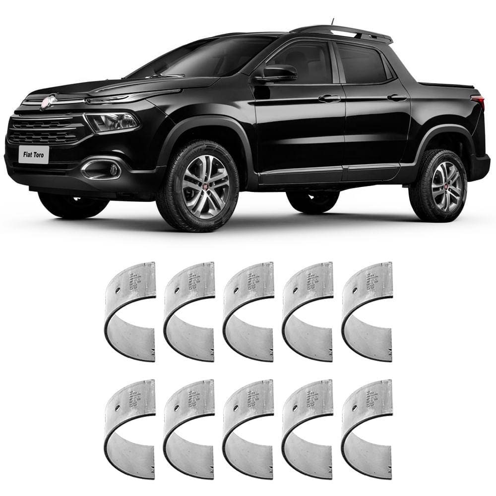 Bronzina Casquilho Mancal STD Punto Siena Toro 1.6 1.8 16V 2010 a 2021 Metal Leve BC745