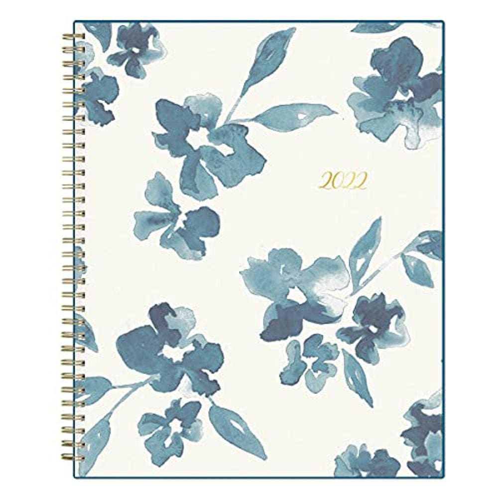 Agenda 2022, 21,6 cm x 27,9 cm, capa flexível, azul